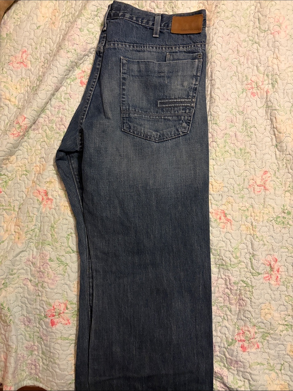 Calvin Klein 38x32 Classic Dark Blue Straight-Leg Jeans